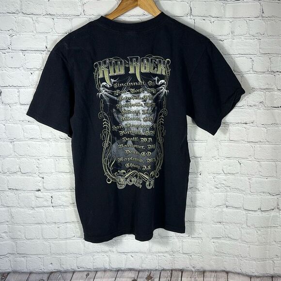 Kid Rock Tour 07 Faded Black Band Tee Concert Shirt size M Medium - Picture 3 of 7
